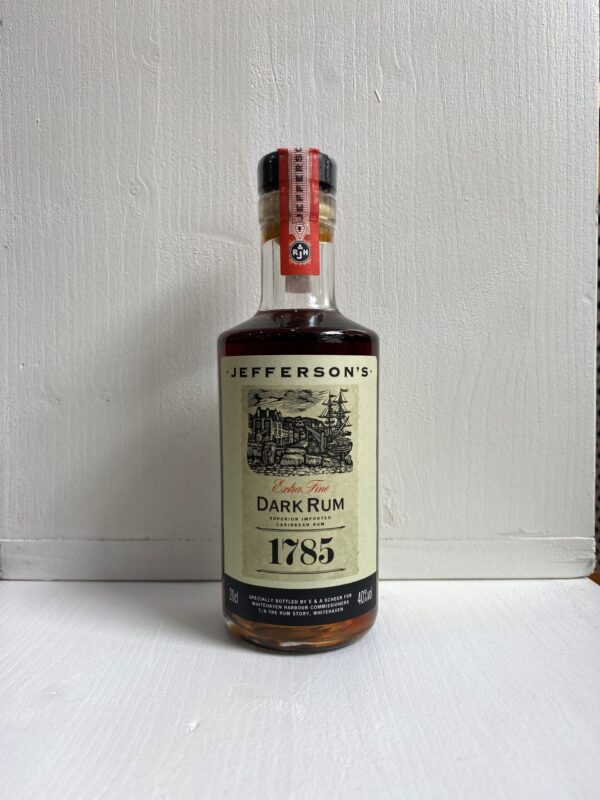 Jefferson's 1785 Extra Fine Dark Rum, 20cl